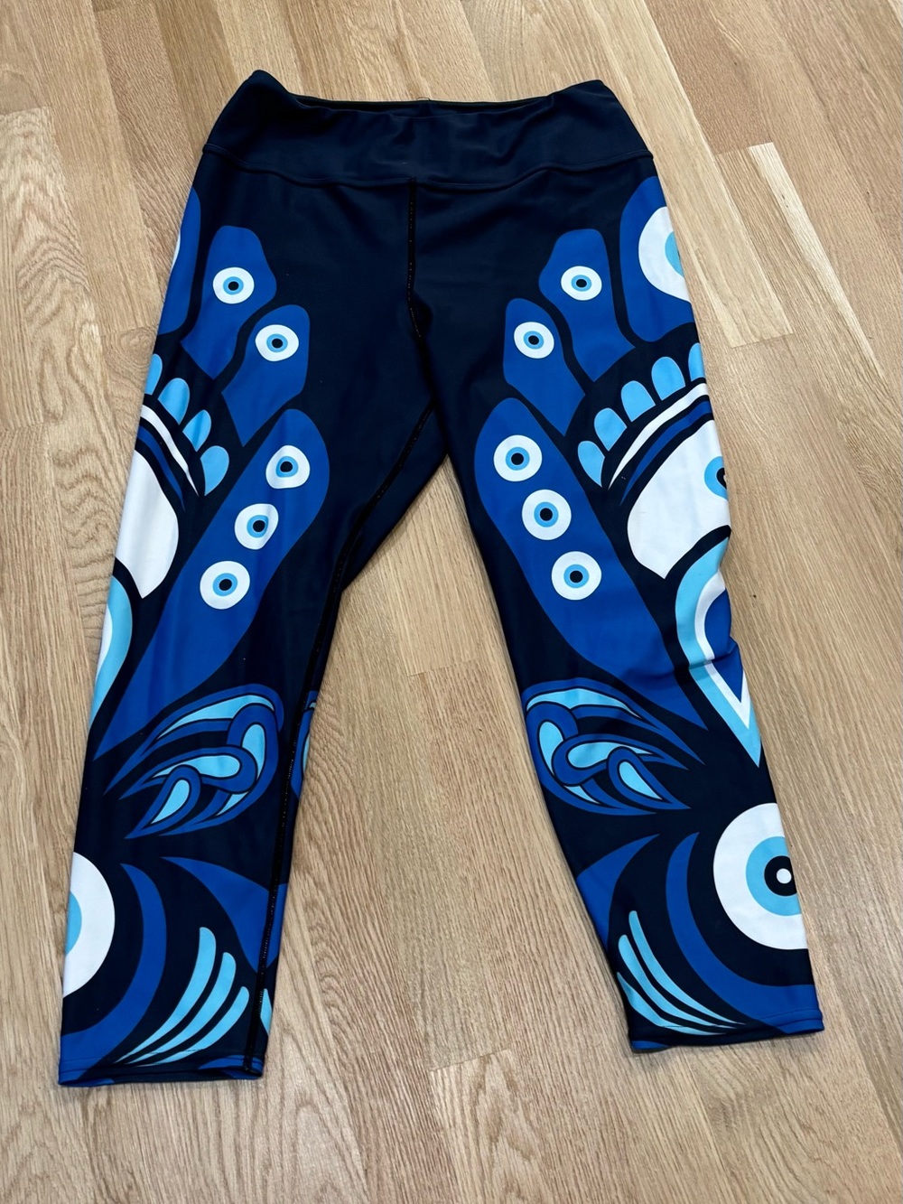 Fiercepulse Blue Eye Yoga Leggings View 3